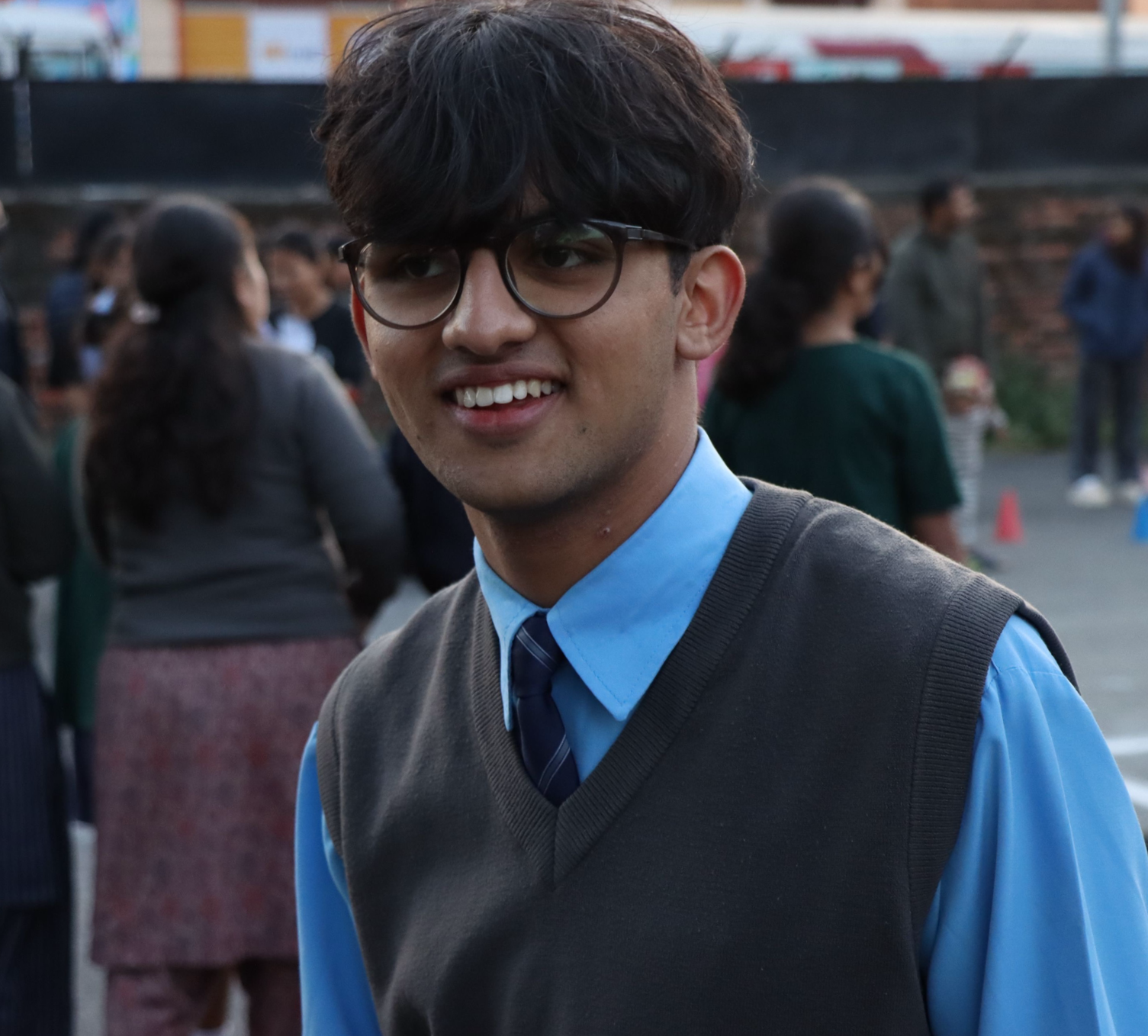 Photographer holding camera